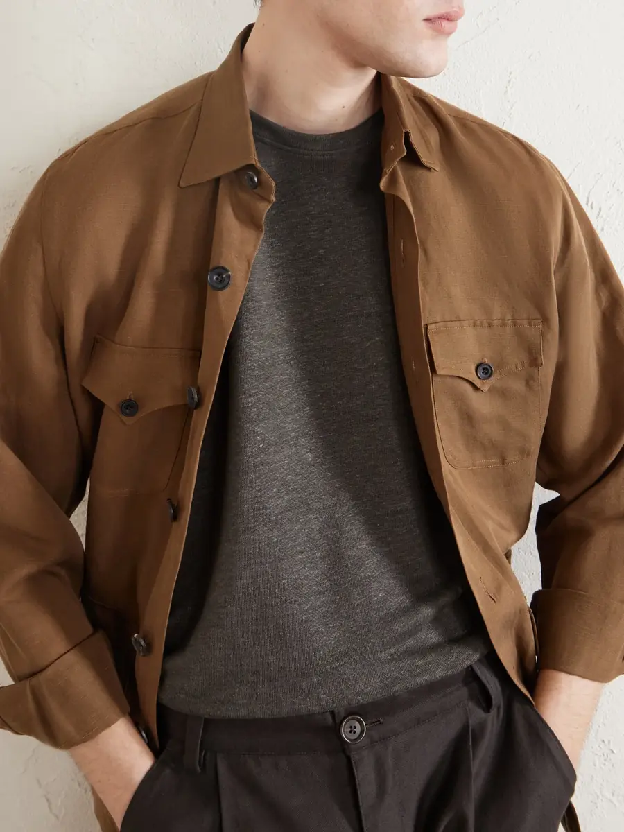 MR P. Linen T-Shirt - Men | Thumbnail 5