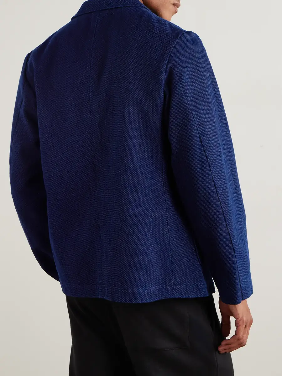Blue Blue Japan Sashiko Cotton-Piqué Suit Jacket - Men | Thumbnail 3 Blue Blue Japan Sashiko Cotton-Piqué Suit Jacket - Men | Thumbnail 3