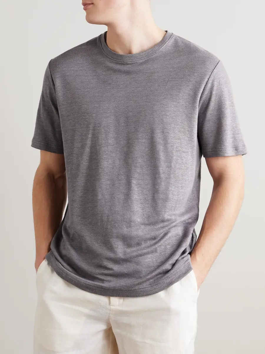 MR P. Linen T-Shirt - Men | Thumbnail 3
