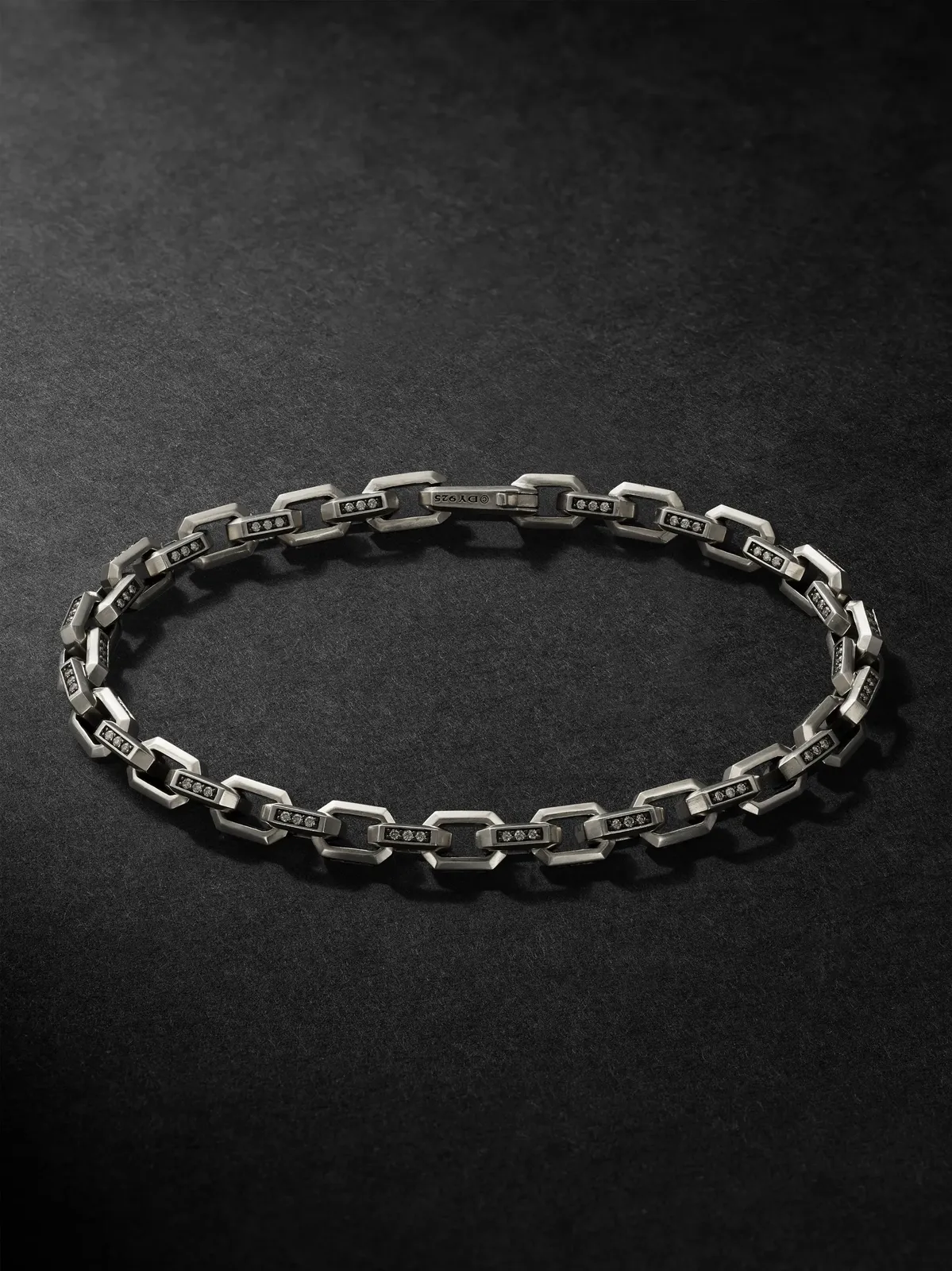 Streamline® Sterling Silver Diamond Chain Bracelet - Men Streamline® Sterling Silver Diamond Chain Bracelet - Men