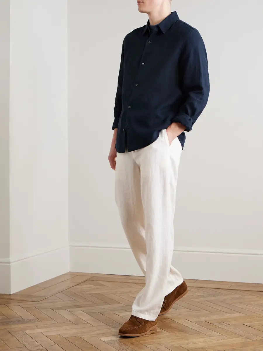 MR P. Garment-Dyed Linen Shirt - Men | Thumbnail 2 MR P. Garment-Dyed Linen Shirt - Men | Thumbnail 2