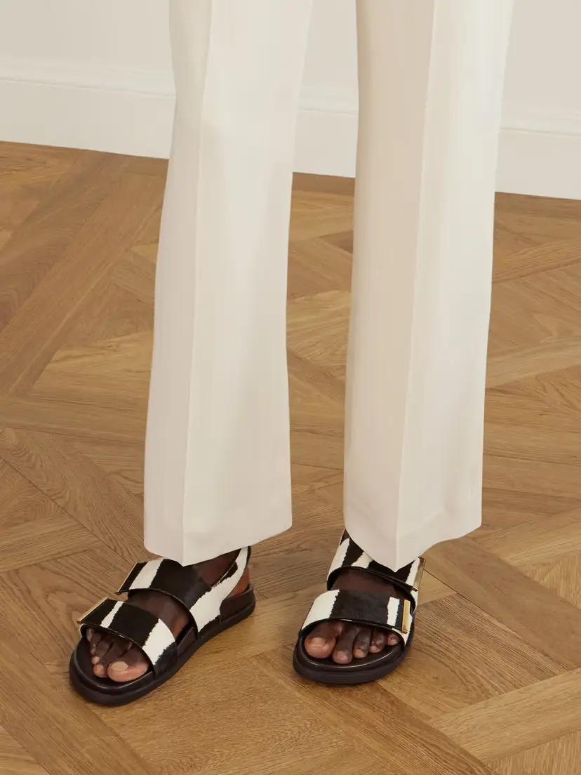Tod's Zebra-print Pony Hair Slingback Sandals | Thumbnail 2 Tod's Zebra-print Pony Hair Slingback Sandals | Thumbnail 2