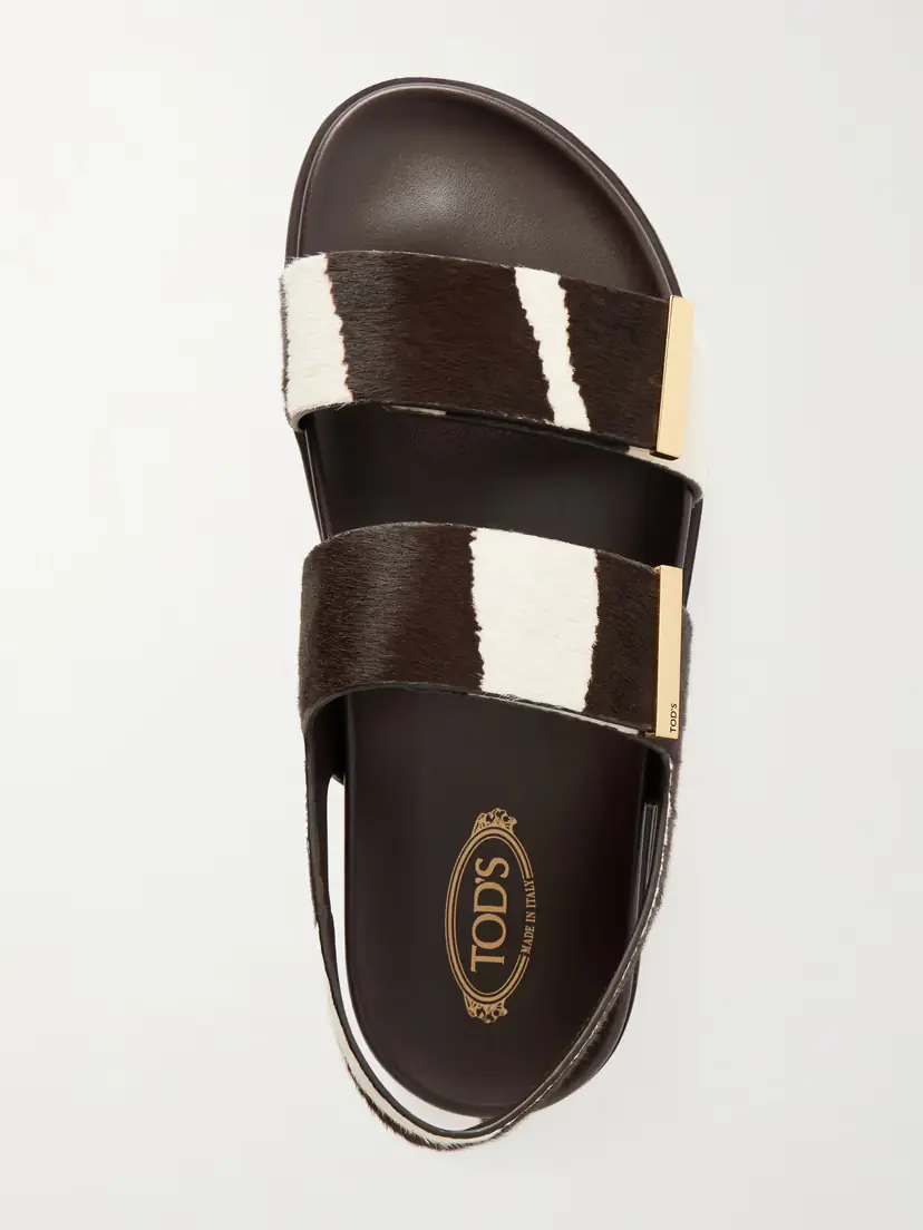 Tod's Zebra-print Pony Hair Slingback Sandals | Thumbnail 6 Tod's Zebra-print Pony Hair Slingback Sandals | Thumbnail 6