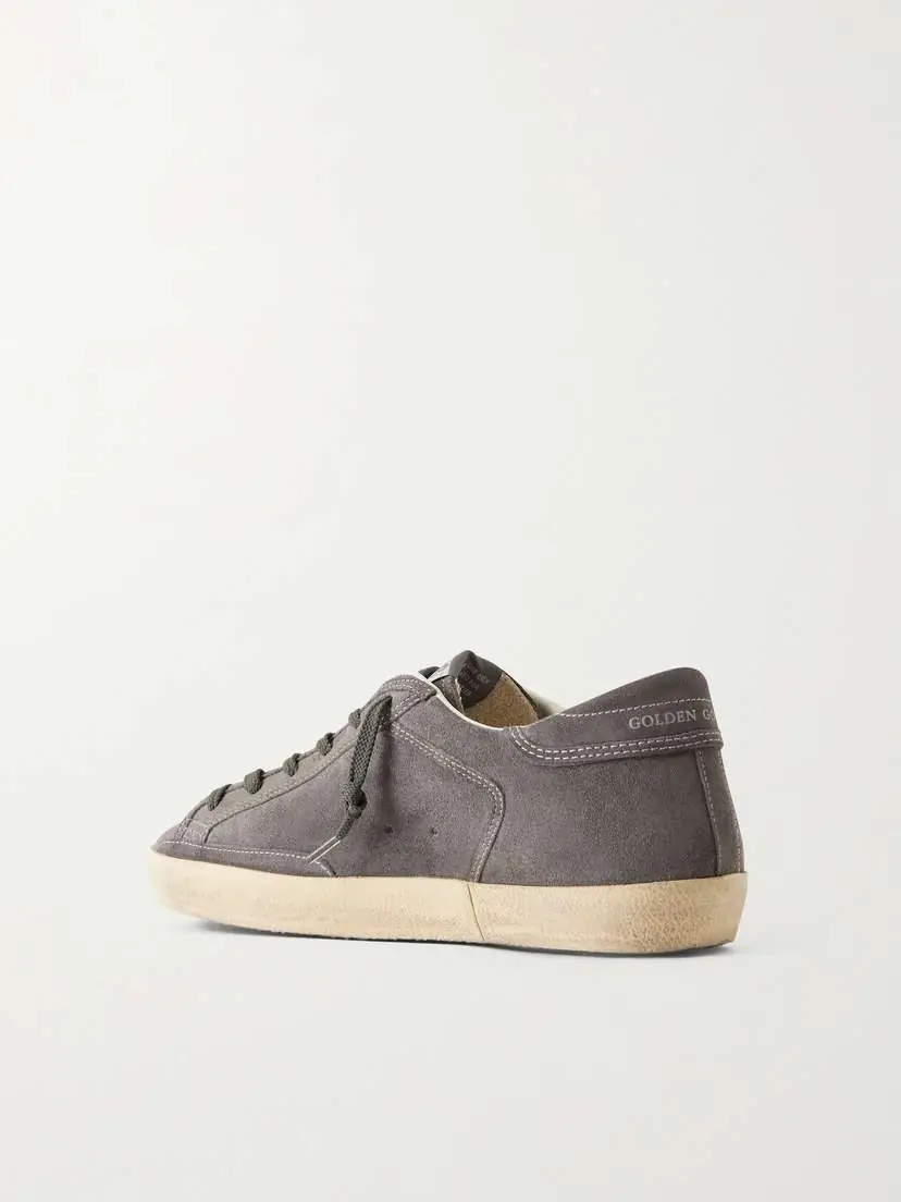 Golden Goose Super Star Appliquéd Suede Sneakers | Thumbnail 3