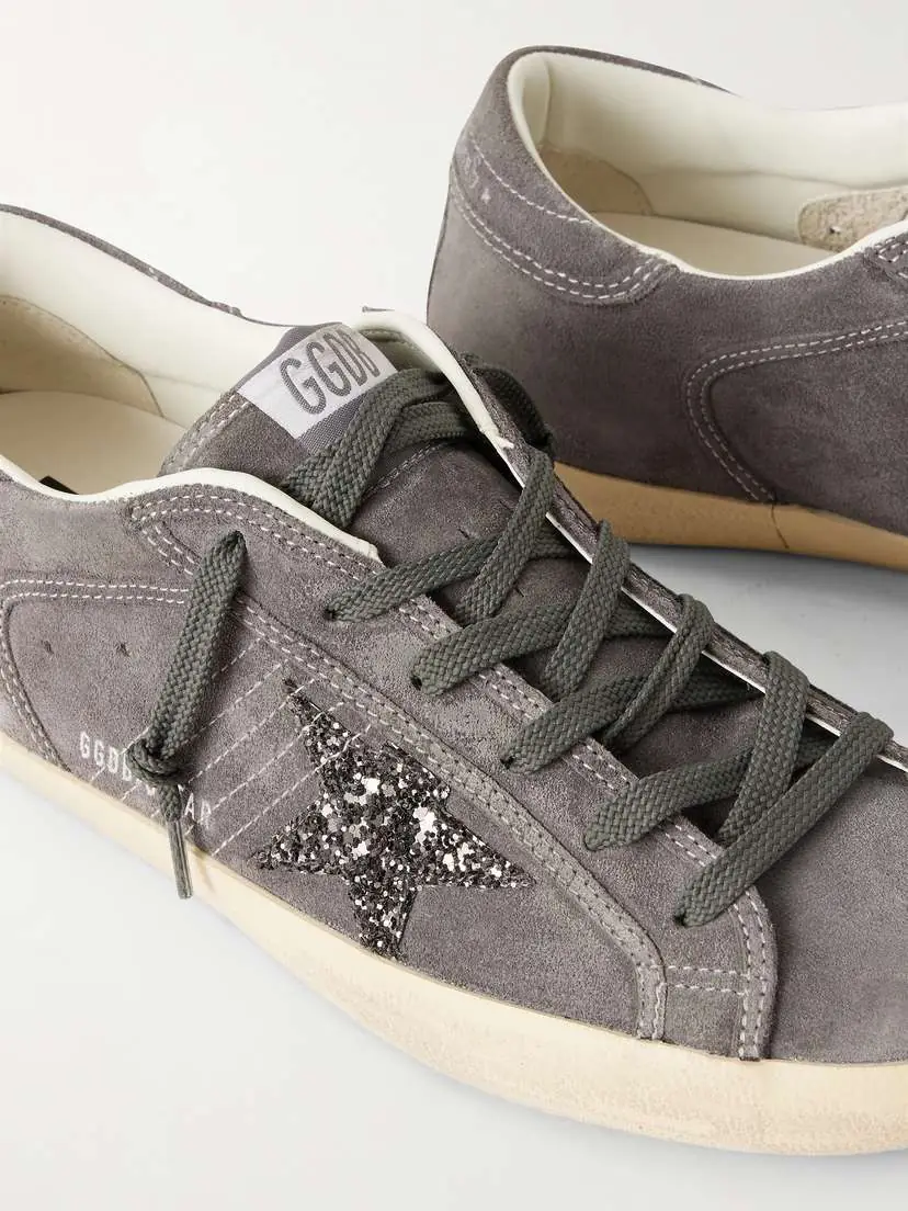 Golden Goose Super Star Appliquéd Suede Sneakers | Thumbnail 5