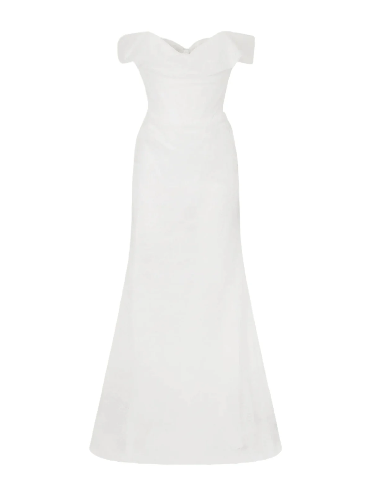 Nova Cora Lace And Satin Bustier Gown