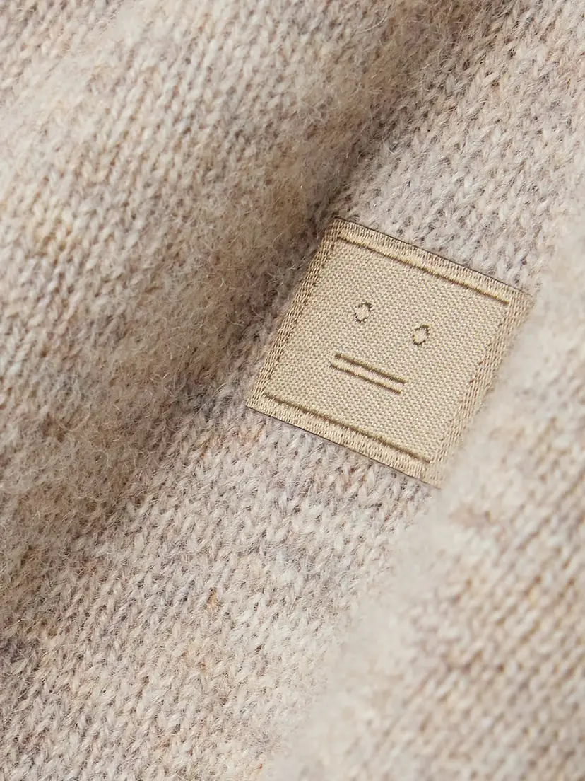 Acne Studios Appliquéd Wool And Yak Hair-blend Cardigan | Thumbnail 4 Acne Studios Appliquéd Wool And Yak Hair-blend Cardigan | Thumbnail 4