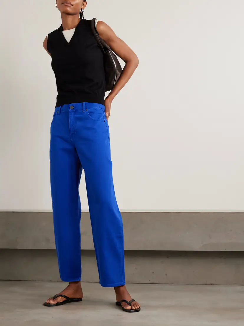 La Ligne Marilyn Striped Mid-rise Straight-leg Jeans | Thumbnail 2