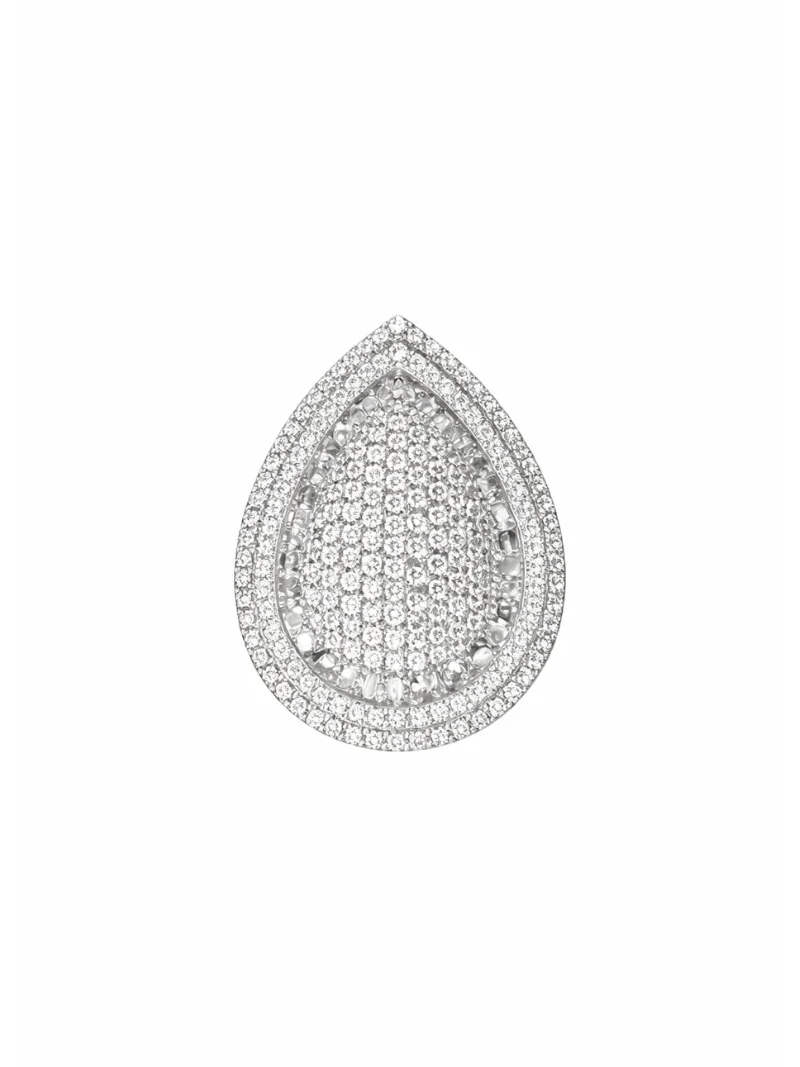 2.23ct Diamond 18K Gold Pear Bezel Pendant 2.23ct Diamond 18K Gold Pear Bezel Pendant