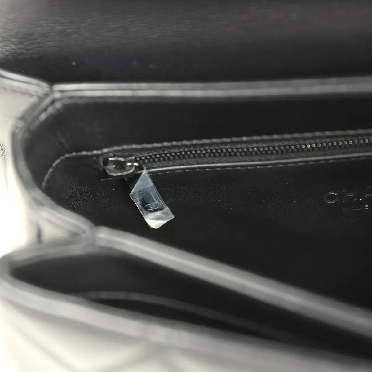 Chanel Chanel Medium Trendy CC Top Handle Flap So Bag Black Lambskin Black Hardware | Thumbnail 12 Chanel Chanel Medium Trendy CC Top Handle Flap So Bag Black Lambskin Black Hardware | Thumbnail 12