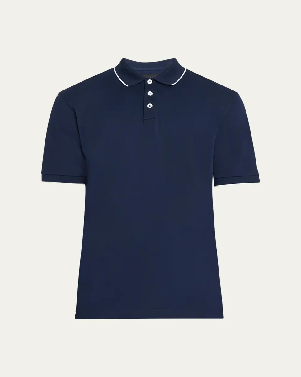 Giorgio Armani Men's Tipped Polo Shirt | Thumbnail 5