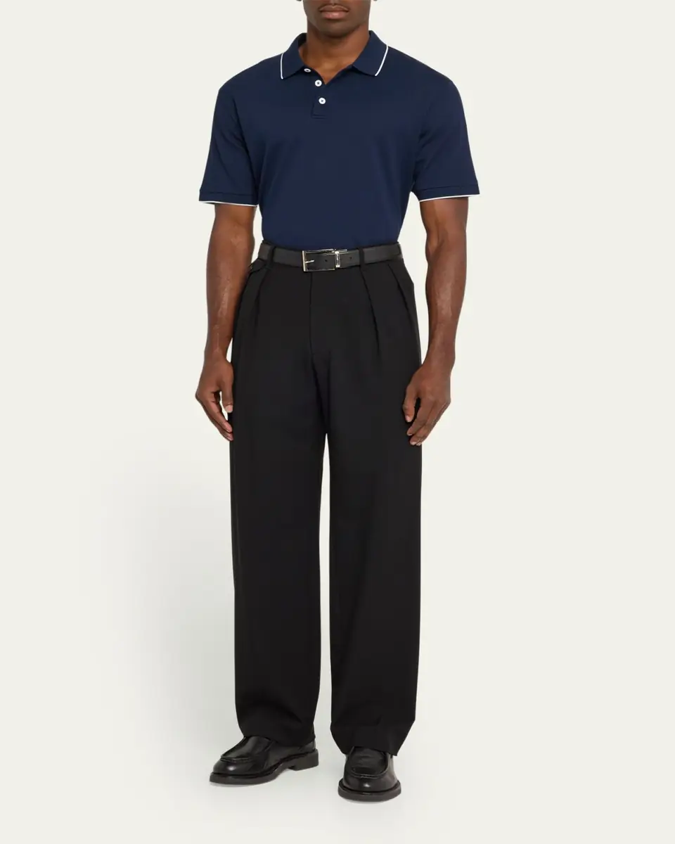 Giorgio Armani Men's Tipped Polo Shirt | Thumbnail 6