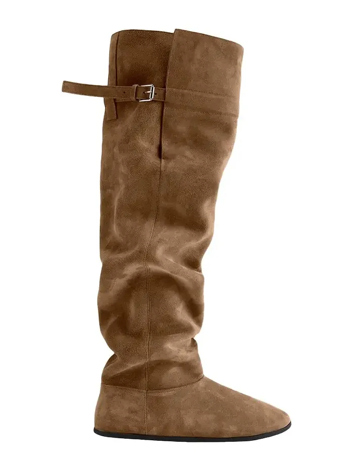 Big Shearling-Lined Suede Over-the-Knee Boots Big Shearling-Lined Suede Over-the-Knee Boots