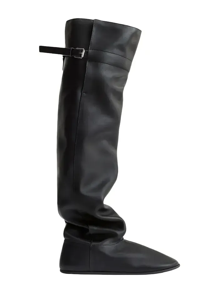 Big Shearling-Lined Leather Over-the-Knee Boots Big Shearling-Lined Leather Over-the-Knee Boots