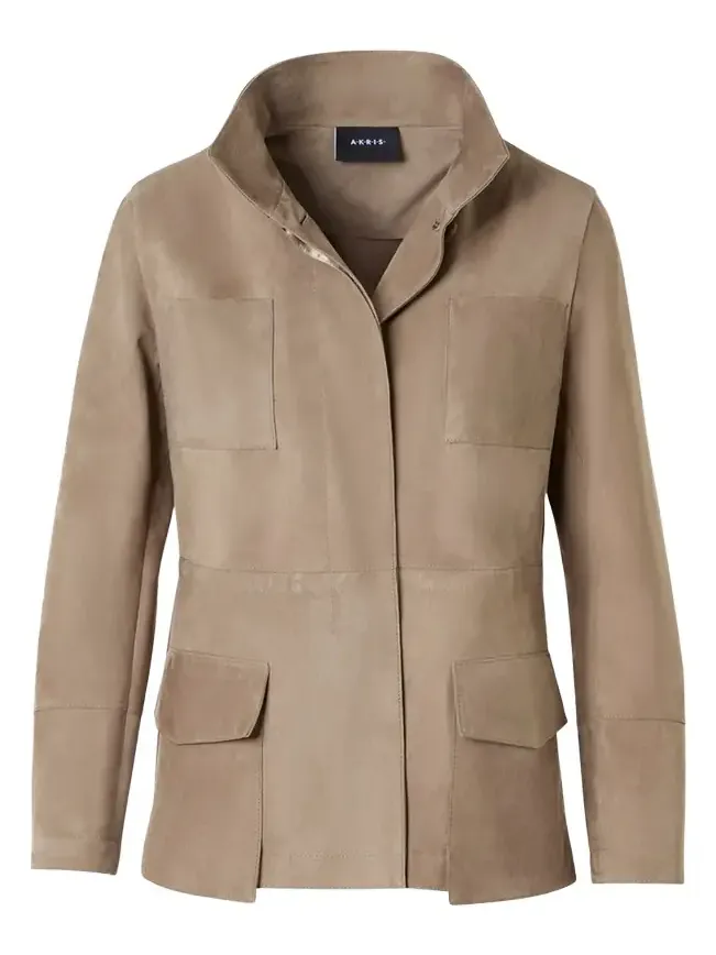 Chianti Suede Utility Jacket