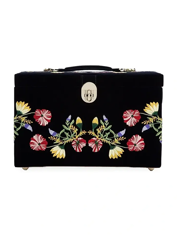 Large Zoe Velvet Jewelry Box