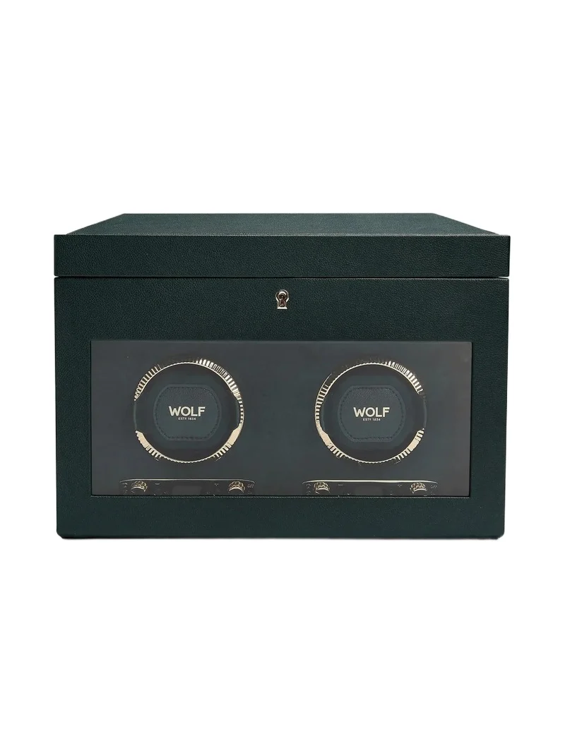 British Racing Green Double Watch Winder British Racing Green Double Watch Winder