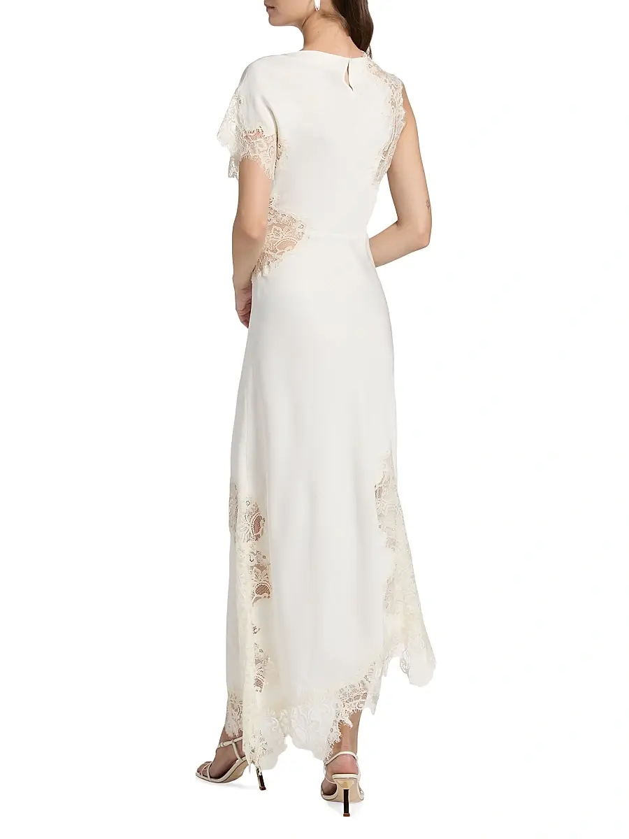 A.L.C. A. L.C. Women's Alessia Asymmetric Lace-Trimmed Dress | Thumbnail 5 A.L.C. A. L.C. Women's Alessia Asymmetric Lace-Trimmed Dress | Thumbnail 5