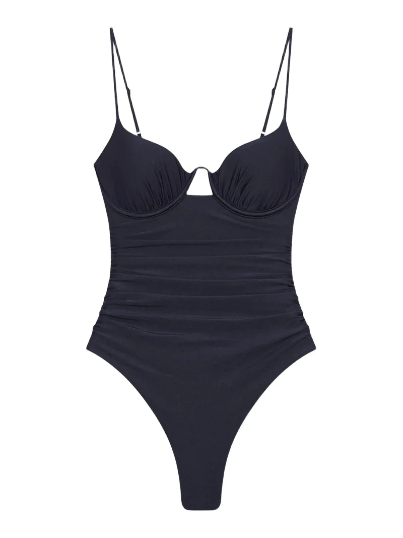 Women's Laine Underwire Ruched One-Piece Swimsuit Women's Laine Underwire Ruched One-Piece Swimsuit