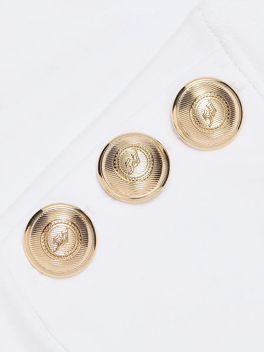 Cinq à Sept Women's Jasper Button-Shoulder Stretch-Cotton T-Shirt | Thumbnail 7 Cinq à Sept Women's Jasper Button-Shoulder Stretch-Cotton T-Shirt | Thumbnail 7