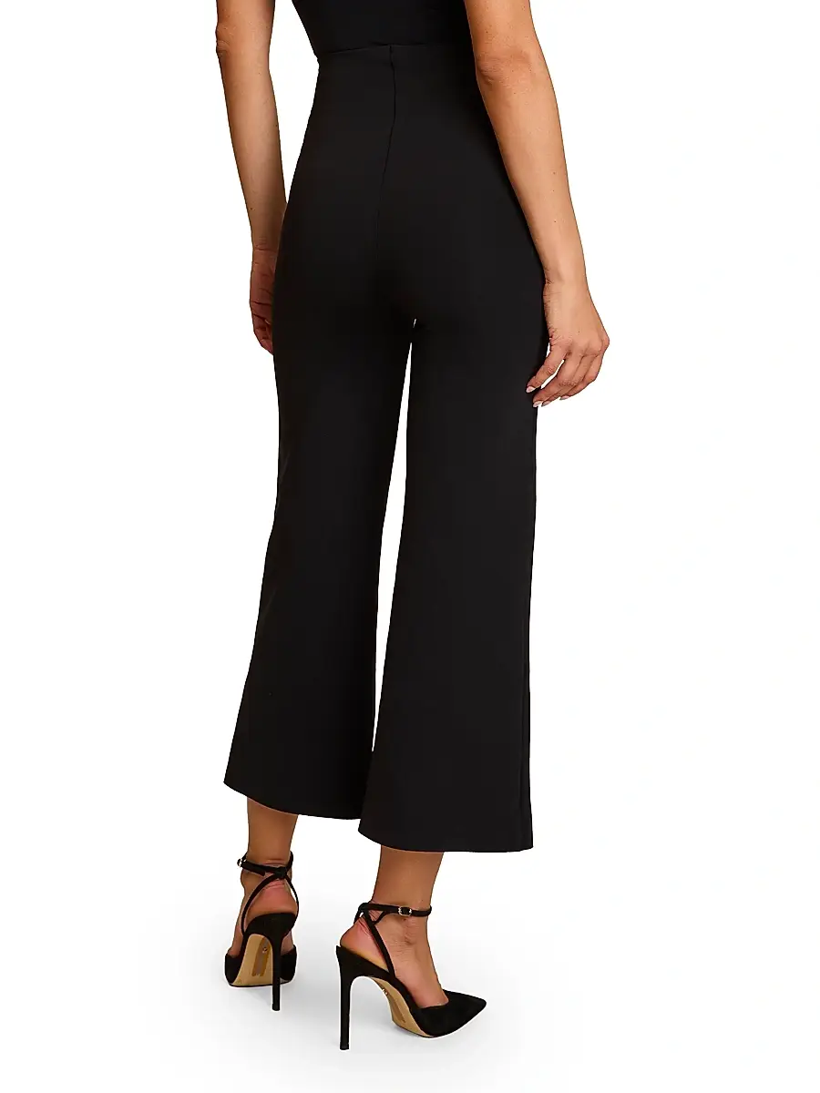 Commando Women's Neoprene Wide-Leg Crop Pants | Thumbnail 4