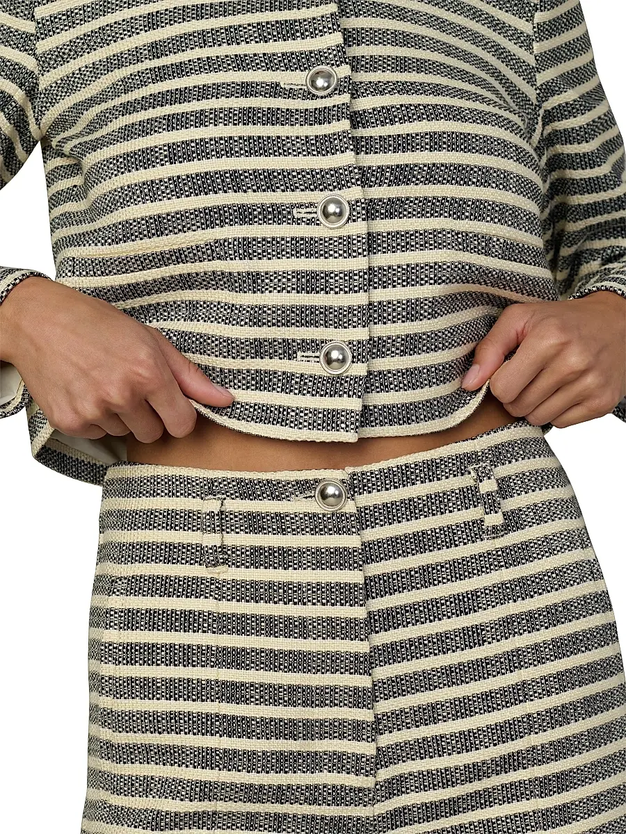 Joe's Jeans Women's The Frankie Striped Tailored Shorts | Thumbnail 6 Joe's Jeans Women's The Frankie Striped Tailored Shorts | Thumbnail 6