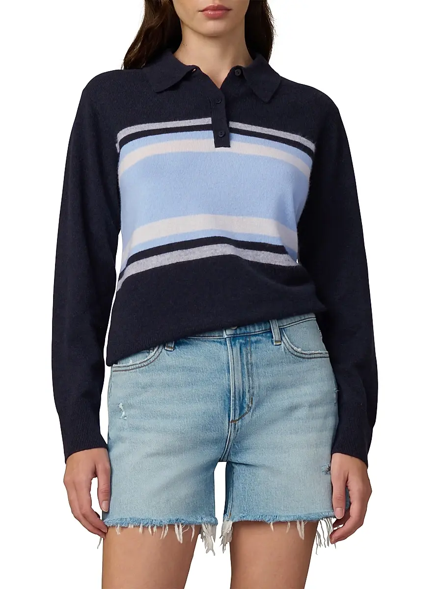 Joe's Jeans Women's The Long Sleeve Cashmere Polo Sweater | Thumbnail 3 Joe's Jeans Women's The Long Sleeve Cashmere Polo Sweater | Thumbnail 3