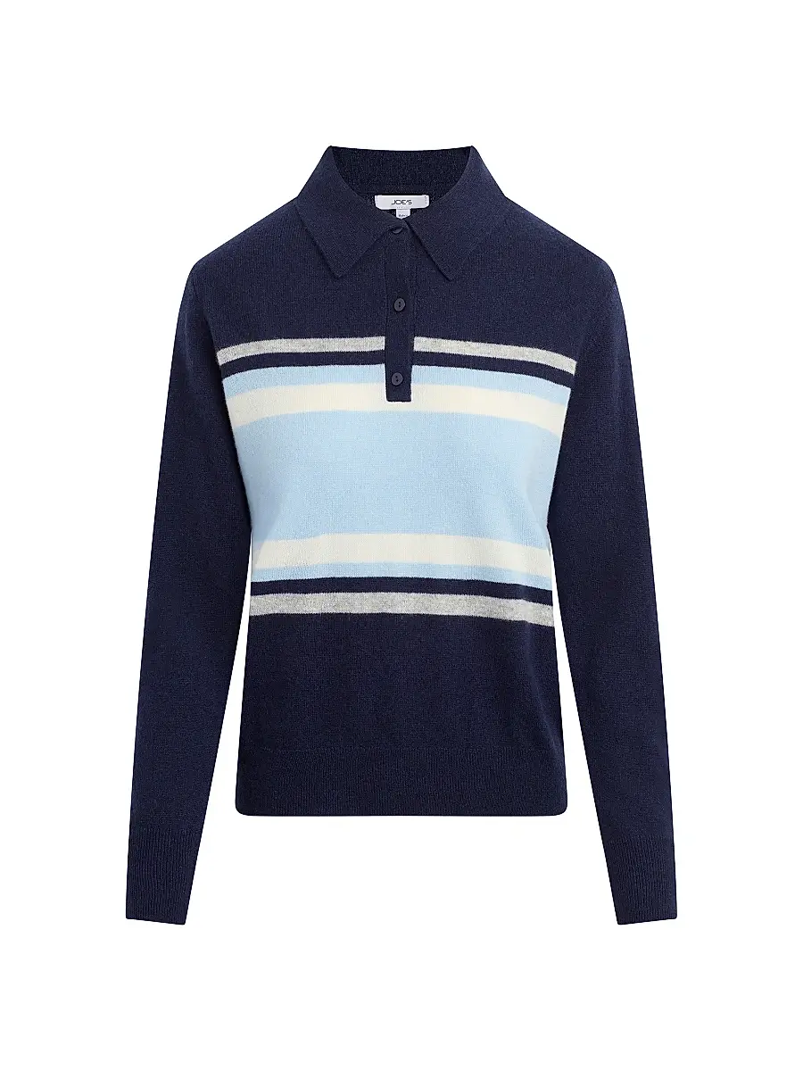 Joe's Jeans Women's The Long Sleeve Cashmere Polo Sweater