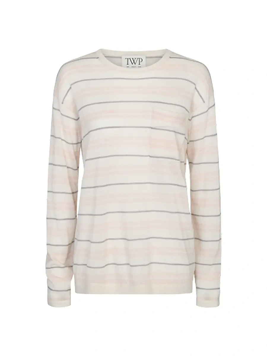 TWP Women's 4Th St Stripe Cashmere Sweater - Ivory Multi | Image 1 TWP Women's 4Th St Stripe Cashmere Sweater - Ivory Multi | Image 1