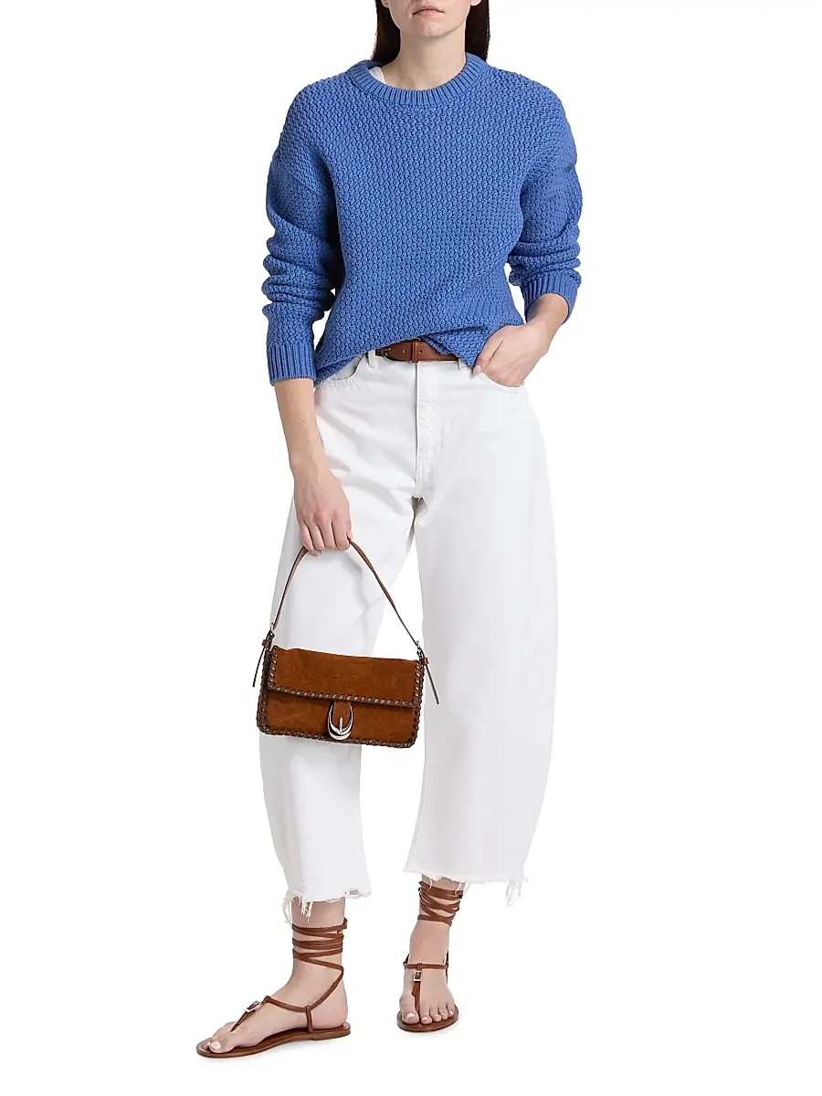 Frame Women's The Bubble High-Rise Barrel Crop Jeans | Thumbnail 2