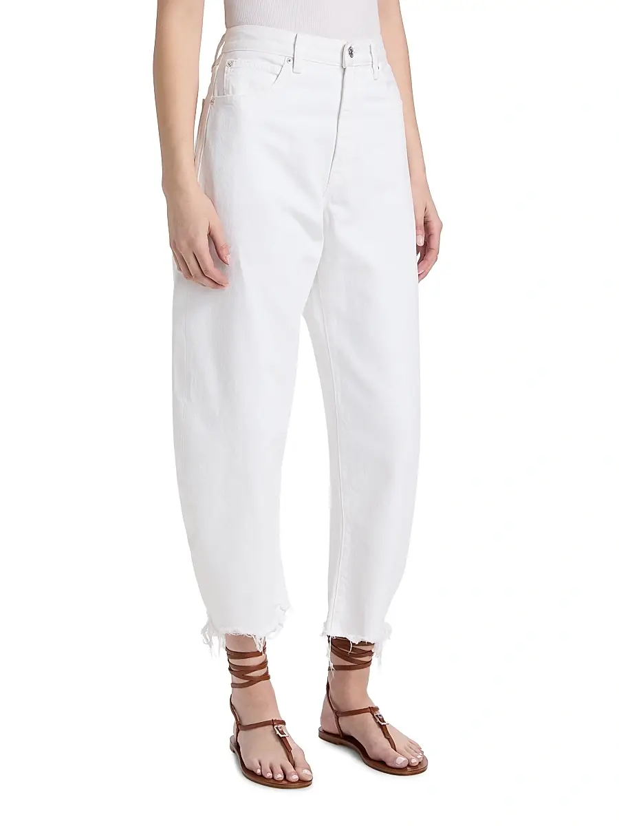 Frame Women's The Bubble High-Rise Barrel Crop Jeans | Thumbnail 4