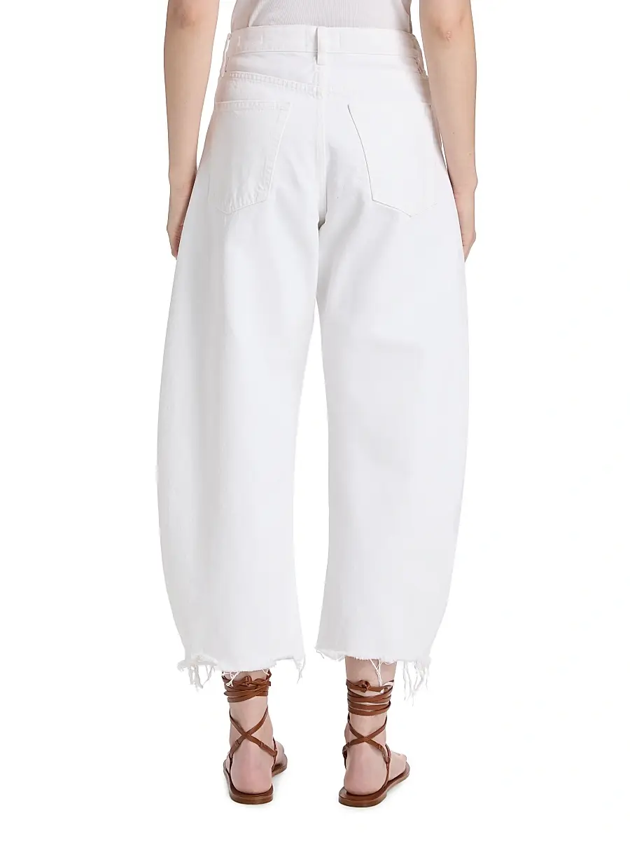 Frame Women's The Bubble High-Rise Barrel Crop Jeans | Thumbnail 5