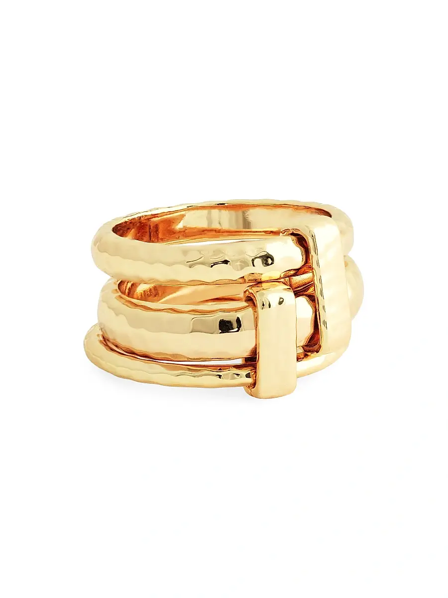 Anabel Aram Women's Farrier 18K Gold-Plated Triple Connected Ring - Gold | Thumbnail 3 Anabel Aram Women's Farrier 18K Gold-Plated Triple Connected Ring - Gold | Thumbnail 3
