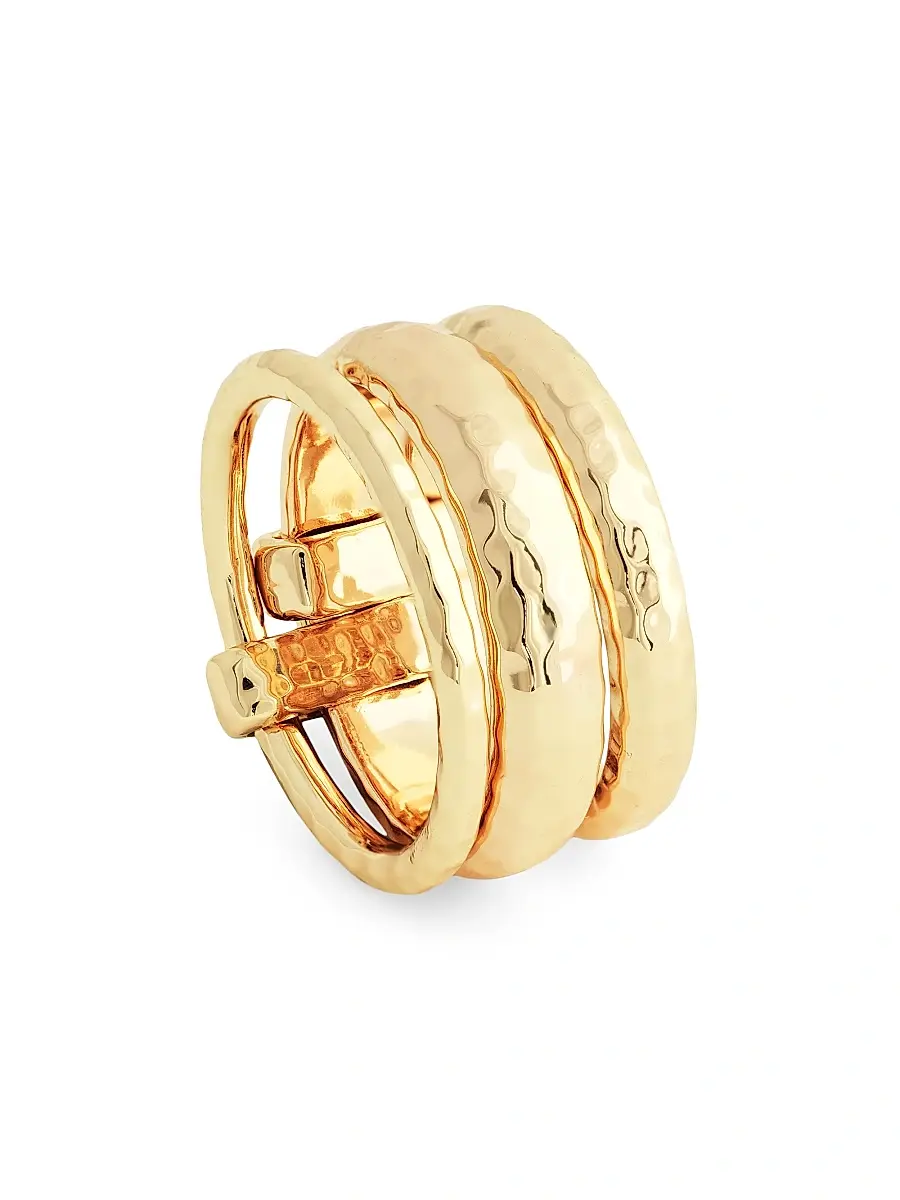 Anabel Aram Women's Farrier 18K Gold-Plated Triple Connected Ring - Gold | Thumbnail 4 Anabel Aram Women's Farrier 18K Gold-Plated Triple Connected Ring - Gold | Thumbnail 4