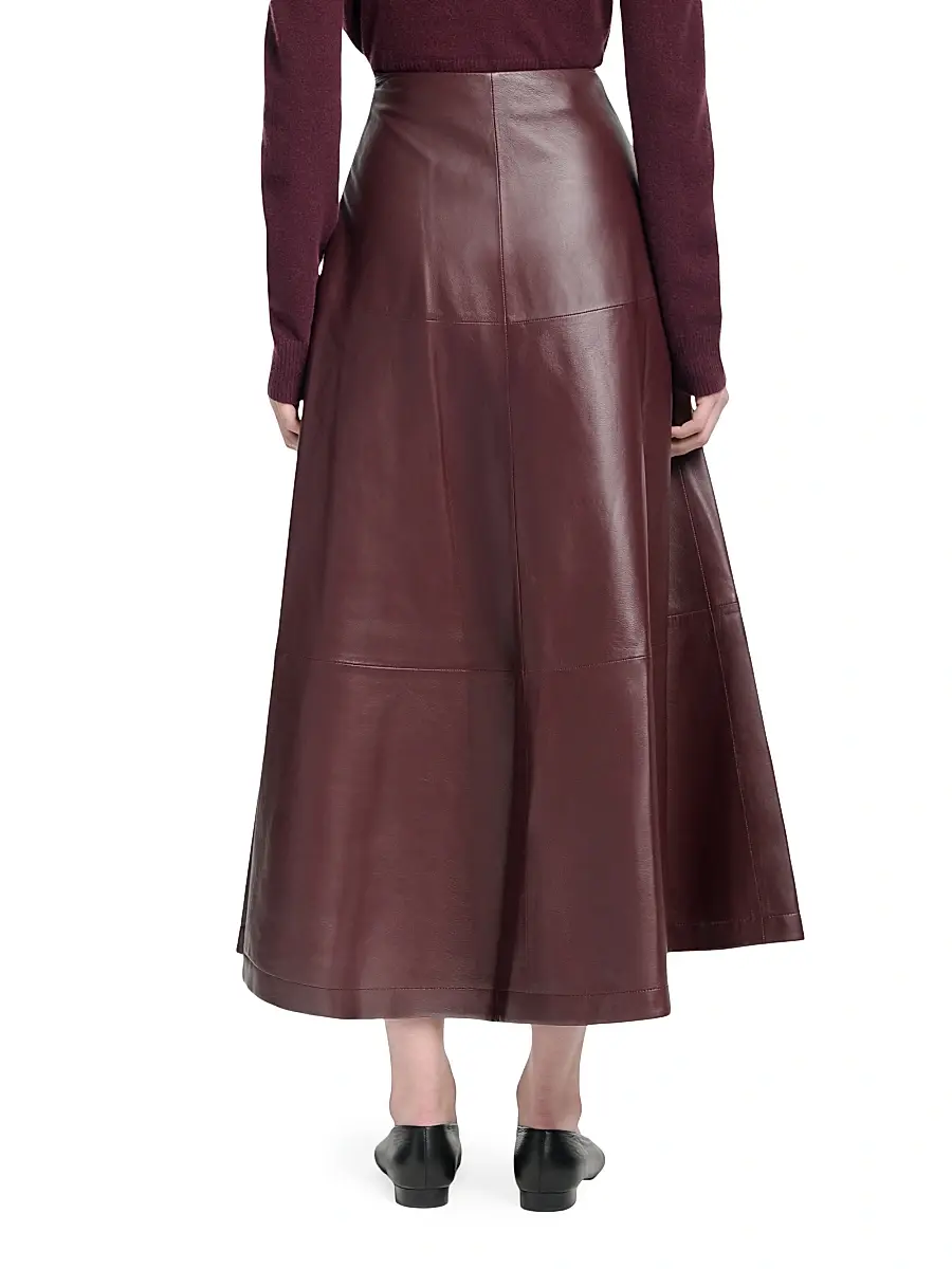 Altuzarra Women's Varda Leather Paneled Maxi Skirt | Thumbnail 5 Altuzarra Women's Varda Leather Paneled Maxi Skirt | Thumbnail 5