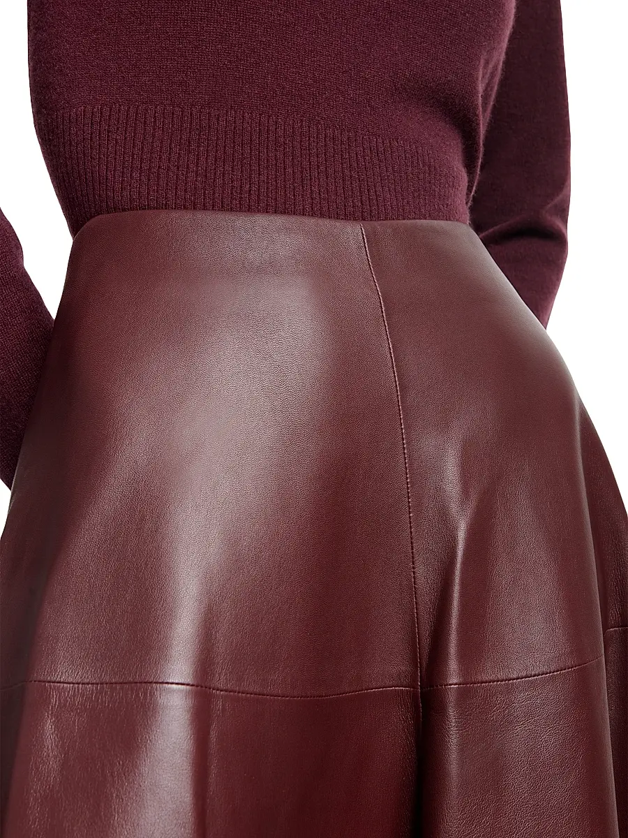 Altuzarra Women's Varda Leather Paneled Maxi Skirt | Thumbnail 6 Altuzarra Women's Varda Leather Paneled Maxi Skirt | Thumbnail 6