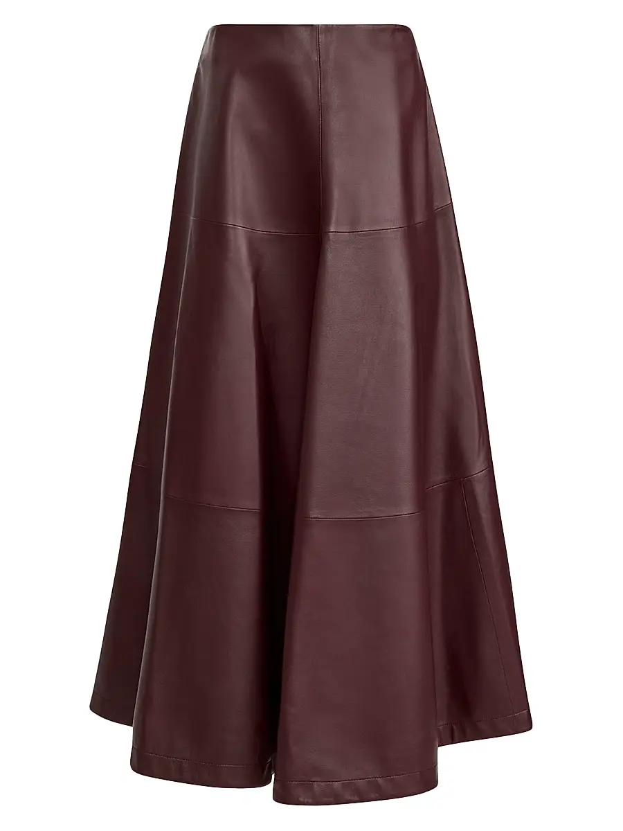 Altuzarra Women's Varda Leather Paneled Maxi Skirt
