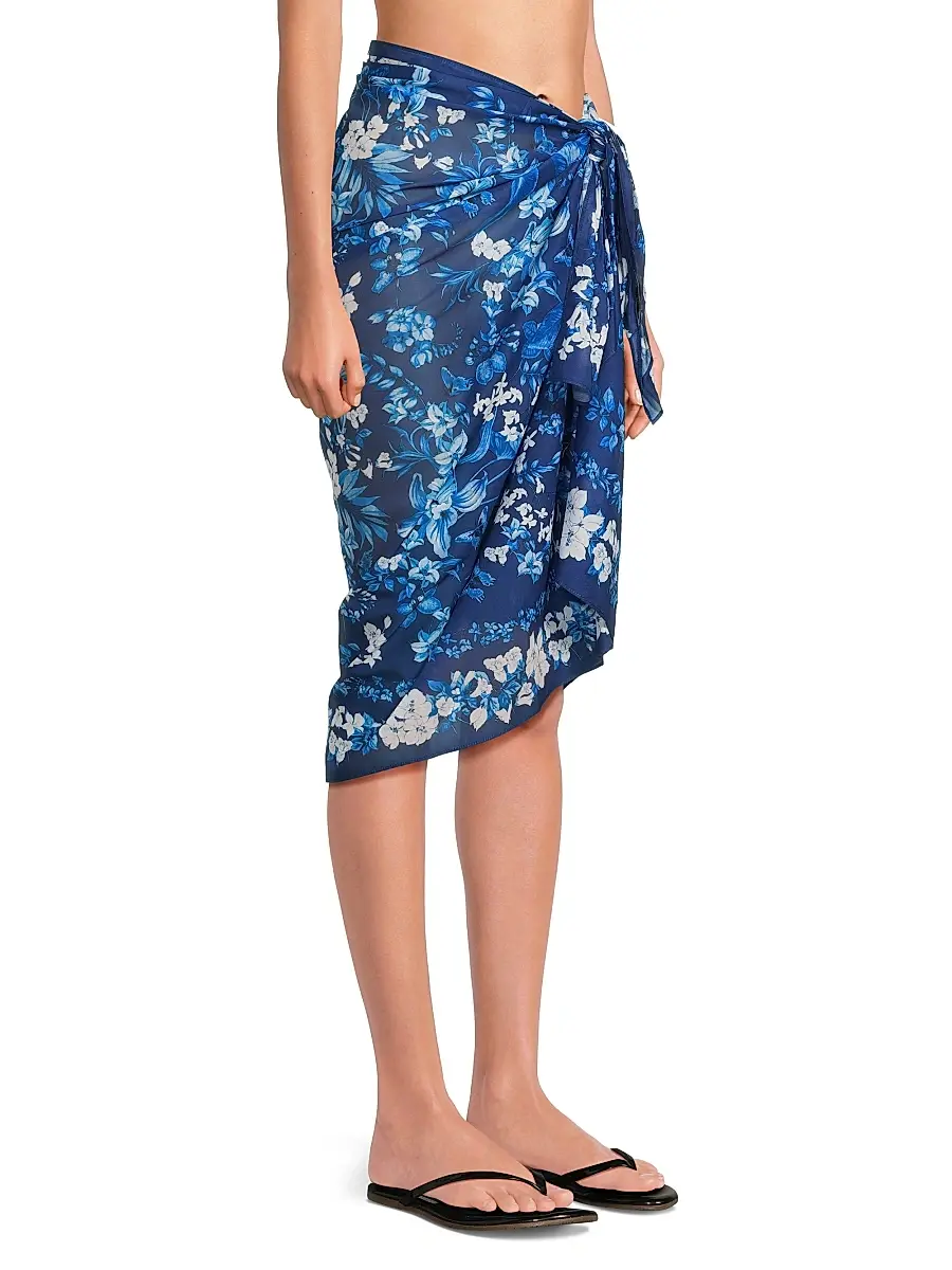 Kobi Halperin Women's Mckenzie Floral Cotton Pareo | Thumbnail 4 Kobi Halperin Women's Mckenzie Floral Cotton Pareo | Thumbnail 4