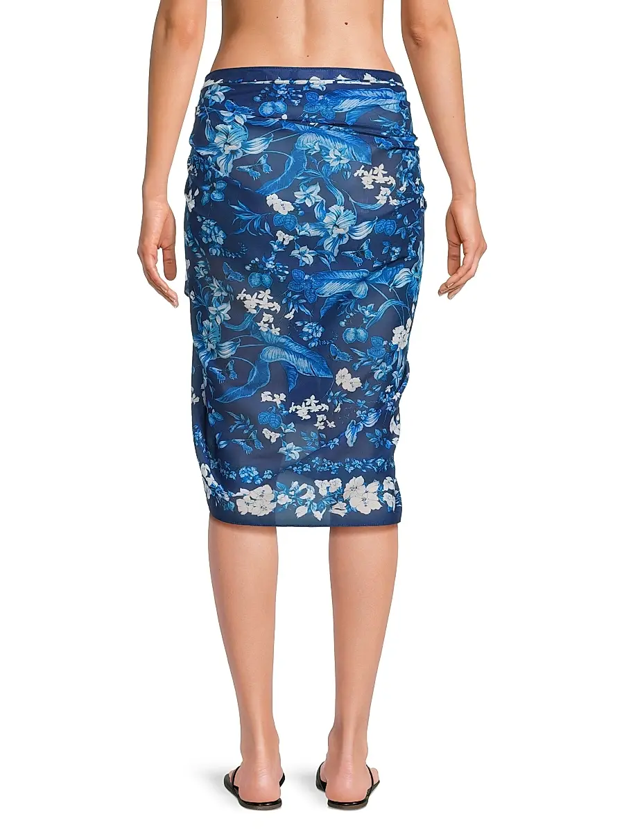 Kobi Halperin Women's Mckenzie Floral Cotton Pareo | Thumbnail 5 Kobi Halperin Women's Mckenzie Floral Cotton Pareo | Thumbnail 5
