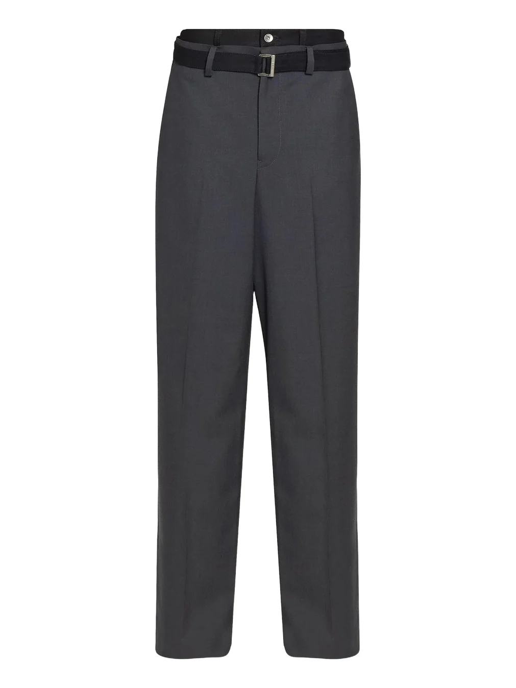 Men's Double-Waist Suiting Wool-Blend Pants Men's Double-Waist Suiting Wool-Blend Pants