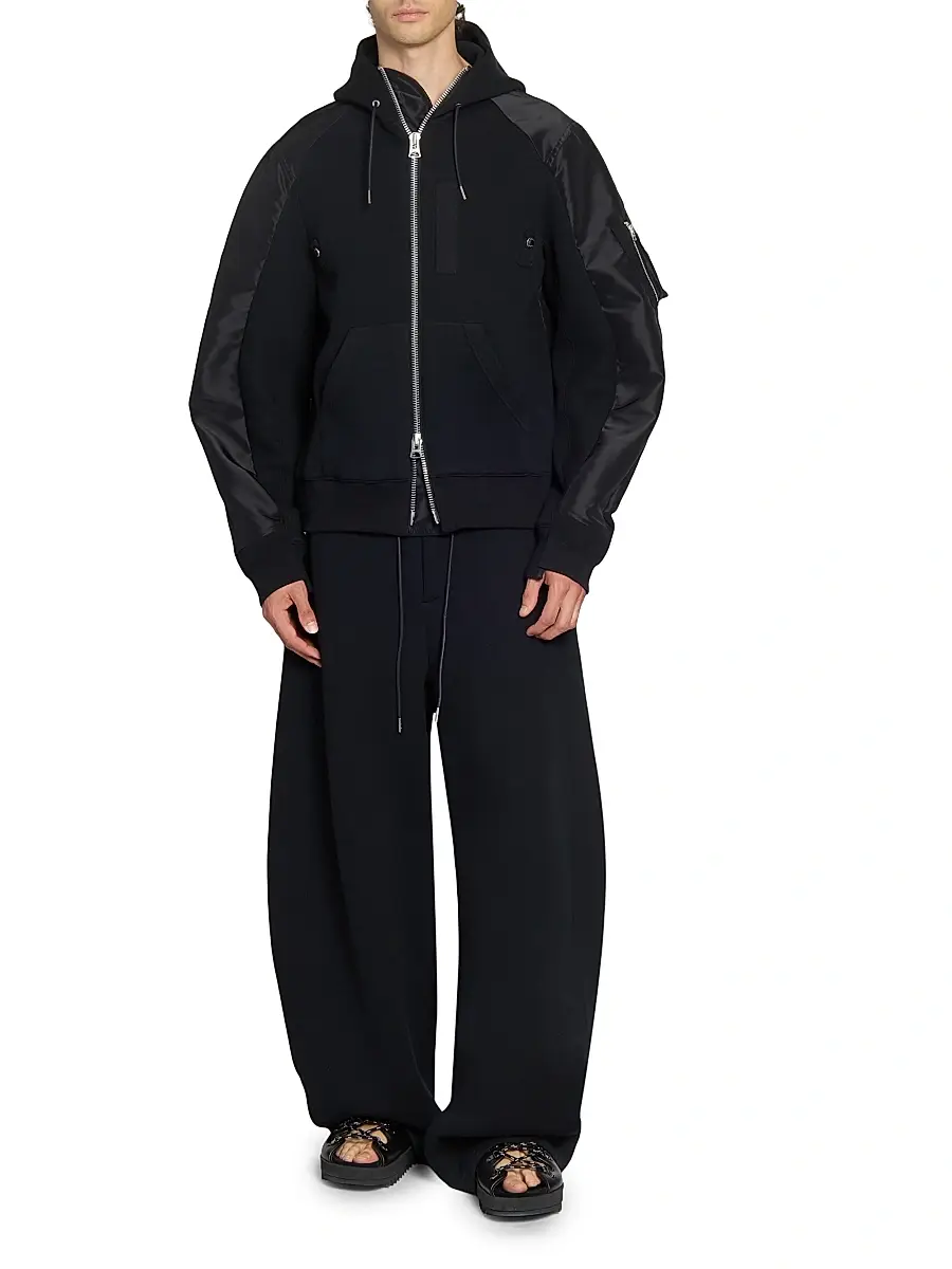 Sacai Men's Sponge Sweat Hoodie | Thumbnail 2 Sacai Men's Sponge Sweat Hoodie | Thumbnail 2