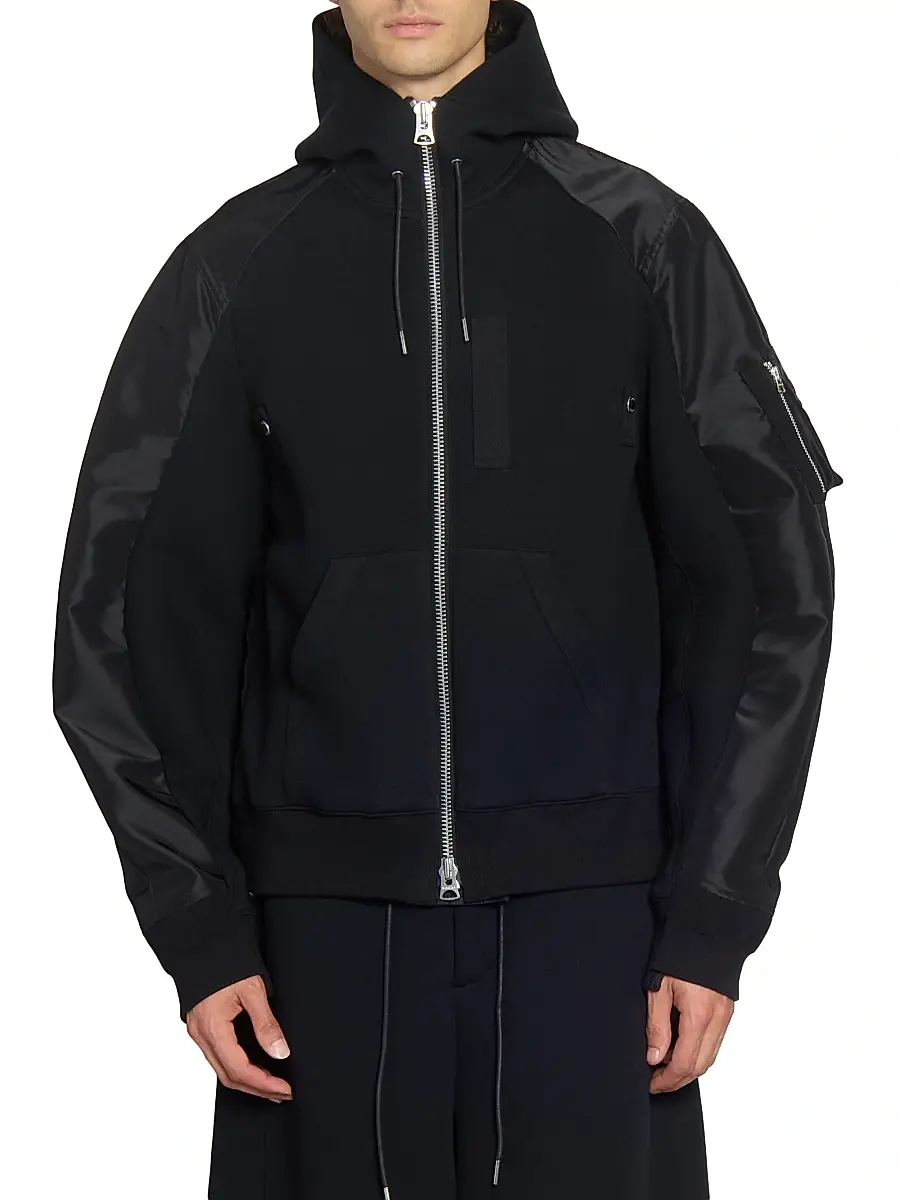 Sacai Men's Sponge Sweat Hoodie | Thumbnail 3 Sacai Men's Sponge Sweat Hoodie | Thumbnail 3