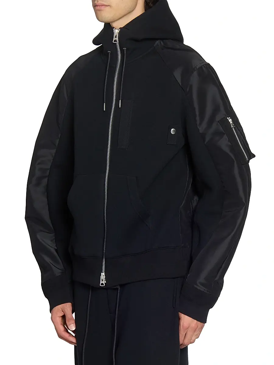 Sacai Men's Sponge Sweat Hoodie | Thumbnail 4 Sacai Men's Sponge Sweat Hoodie | Thumbnail 4