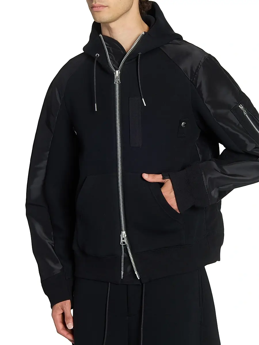 Sacai Men's Sponge Sweat Hoodie | Thumbnail 6 Sacai Men's Sponge Sweat Hoodie | Thumbnail 6