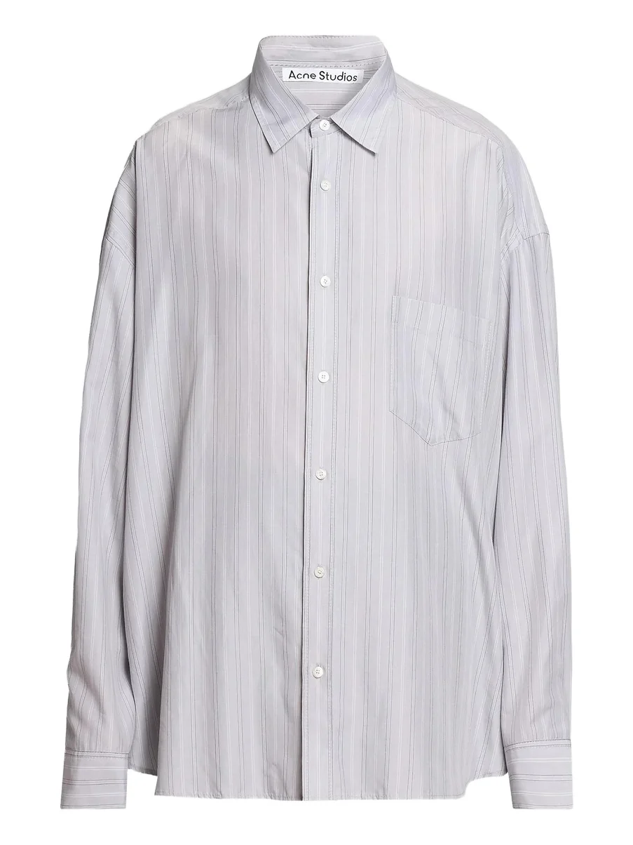 Men's Soffia New Round Striped Oversized Shirt Men's Soffia New Round Striped Oversized Shirt