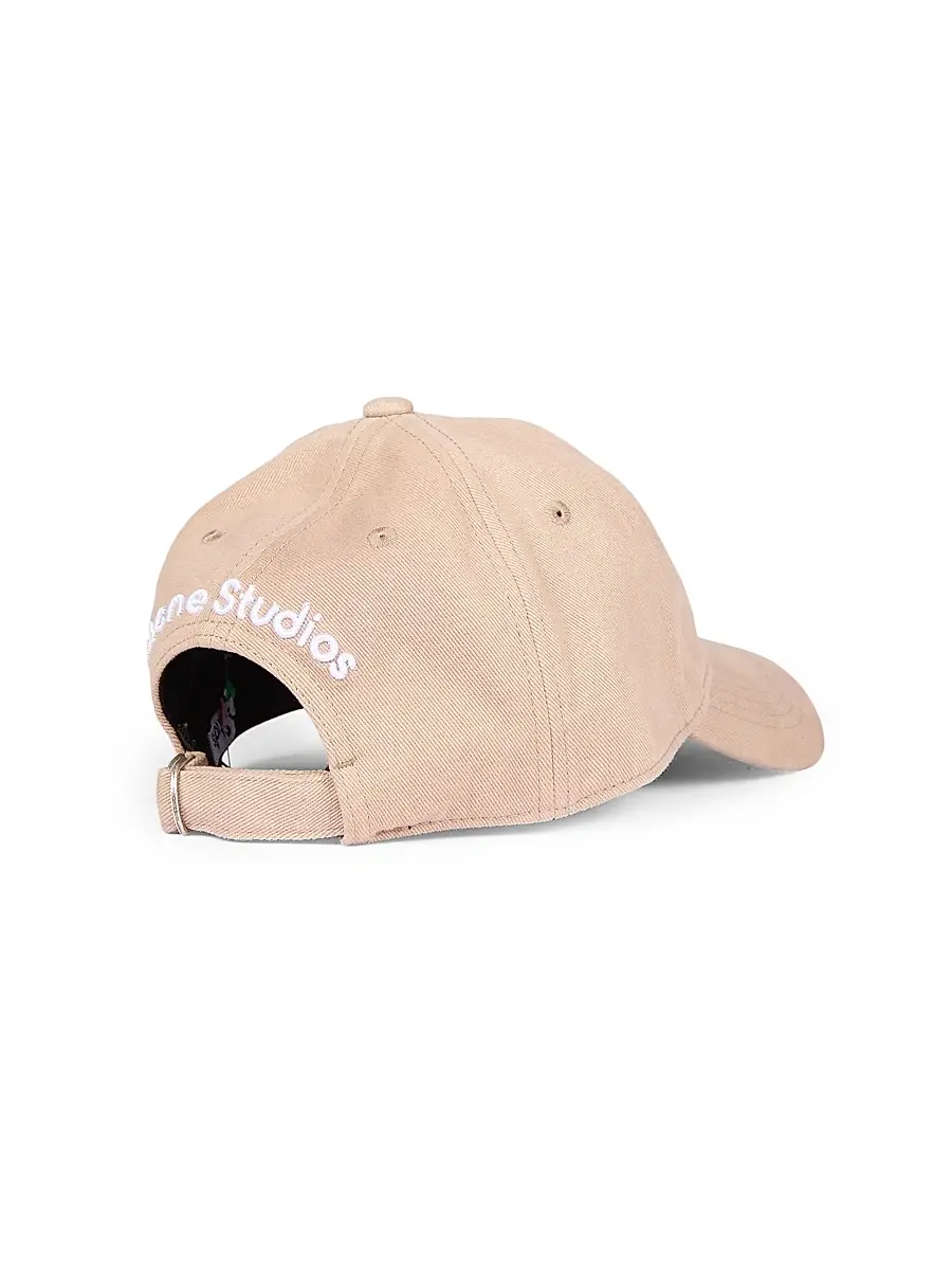 Acne Studios Men's Carily Back Logo Cotton Baseball Cap | Thumbnail 3 Acne Studios Men's Carily Back Logo Cotton Baseball Cap | Thumbnail 3