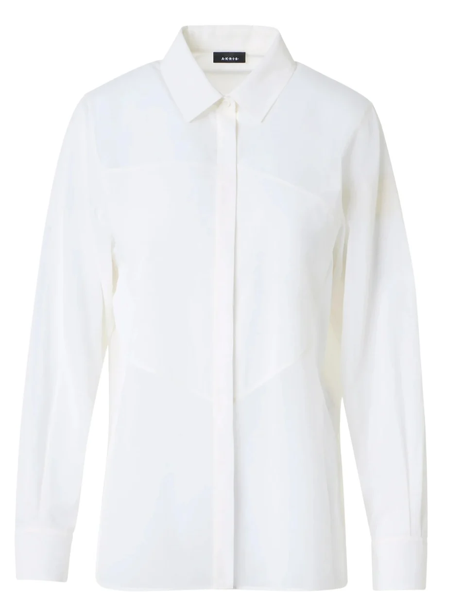 Women's Cotton Voile Concealed Button-Front Shirt Women's Cotton Voile Concealed Button-Front Shirt