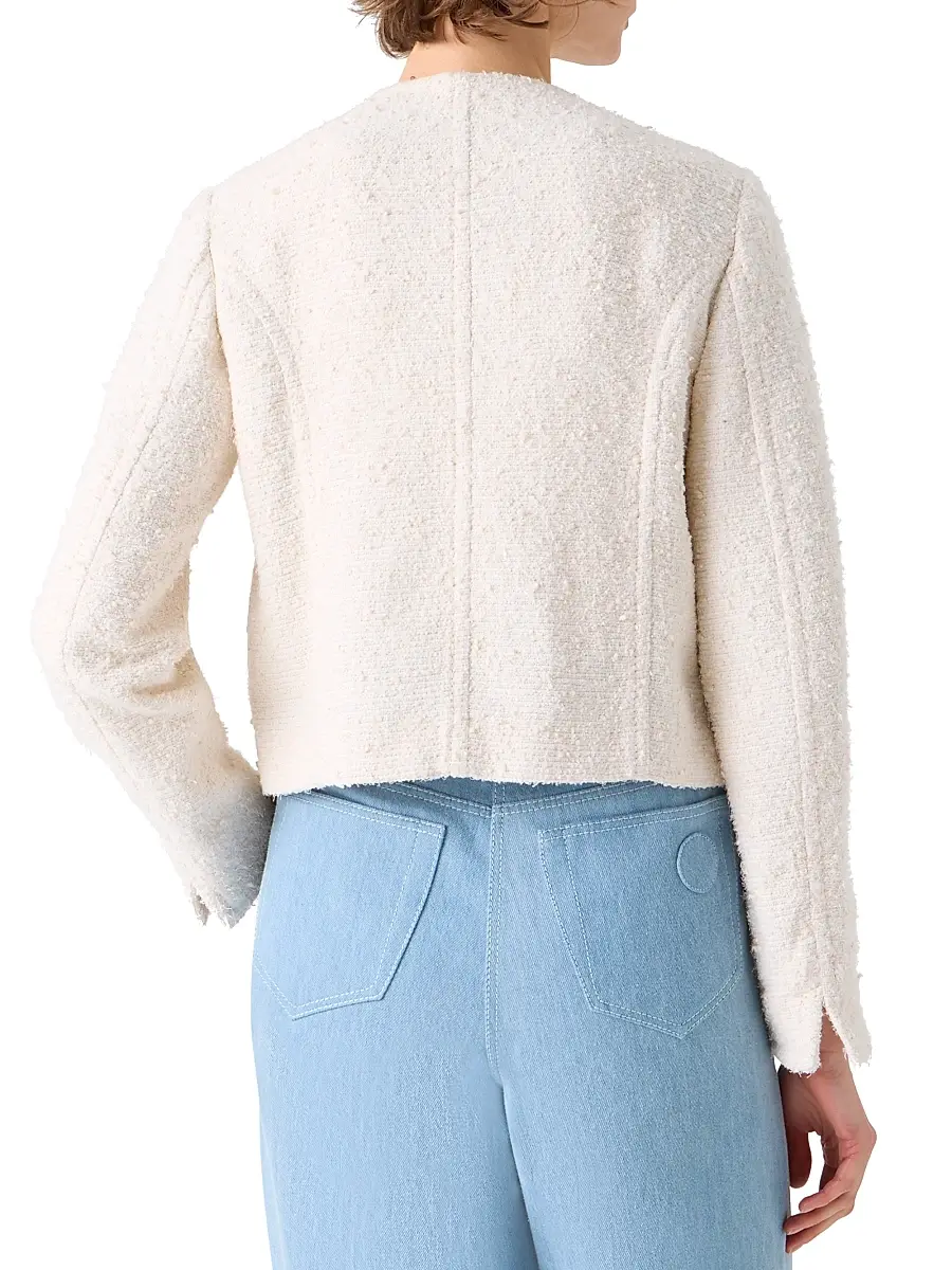 Akris punto Women's Bouclé Crewneck Jacket | Thumbnail 5 Akris punto Women's Bouclé Crewneck Jacket | Thumbnail 5