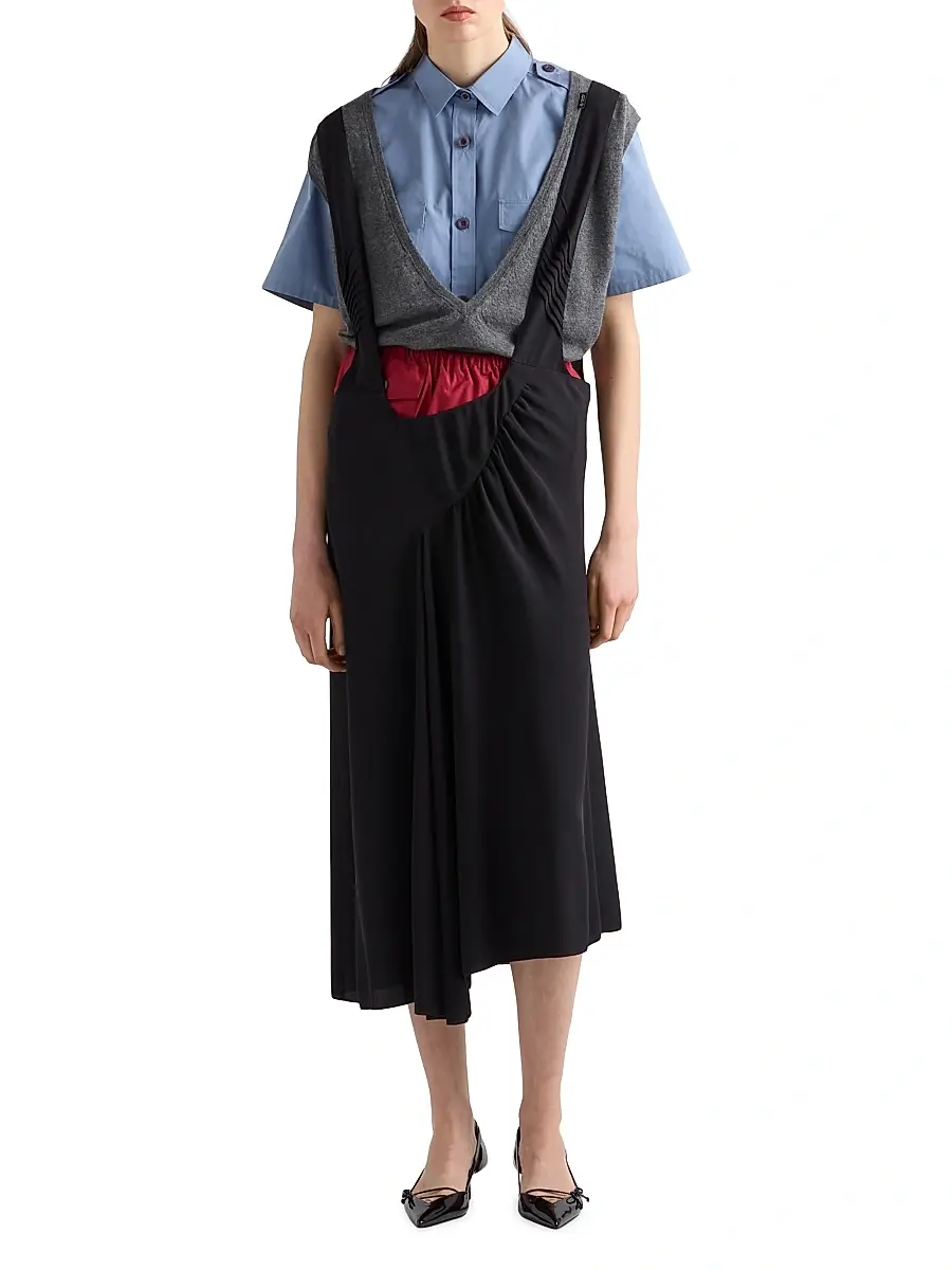 Prada Women's Cotton Poplin Shirt - Blue | Thumbnail 5 Prada Women's Cotton Poplin Shirt - Blue | Thumbnail 5