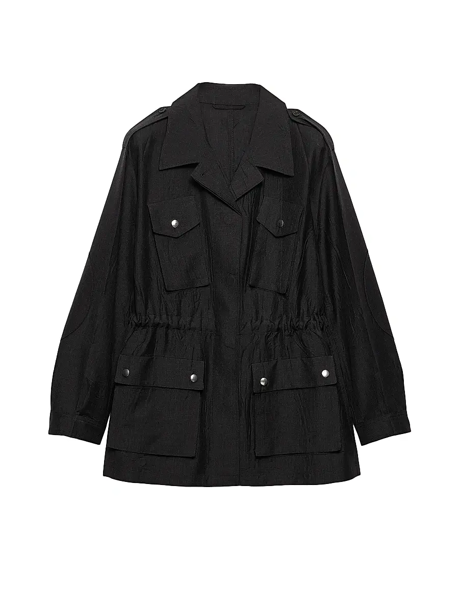 Prada Women's Garment Dyed Kid Mohair Jacket - Grey | Image 1 Prada Women's Garment Dyed Kid Mohair Jacket - Grey | Image 1